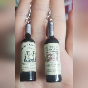 Handcrafted Wine Bottle Earrings